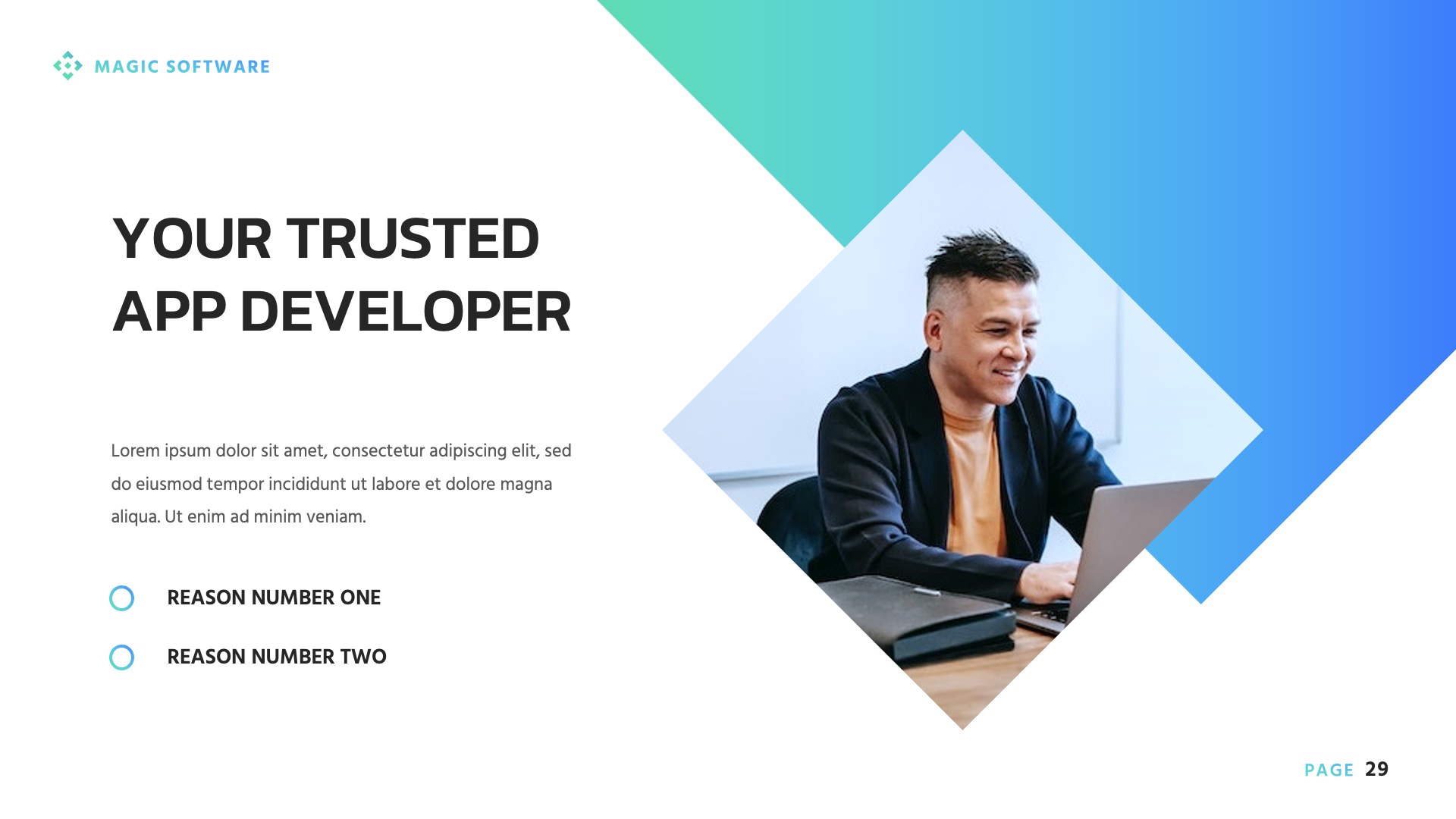 Magic - Software Engineering Presentation Keynote, Presentation Templates