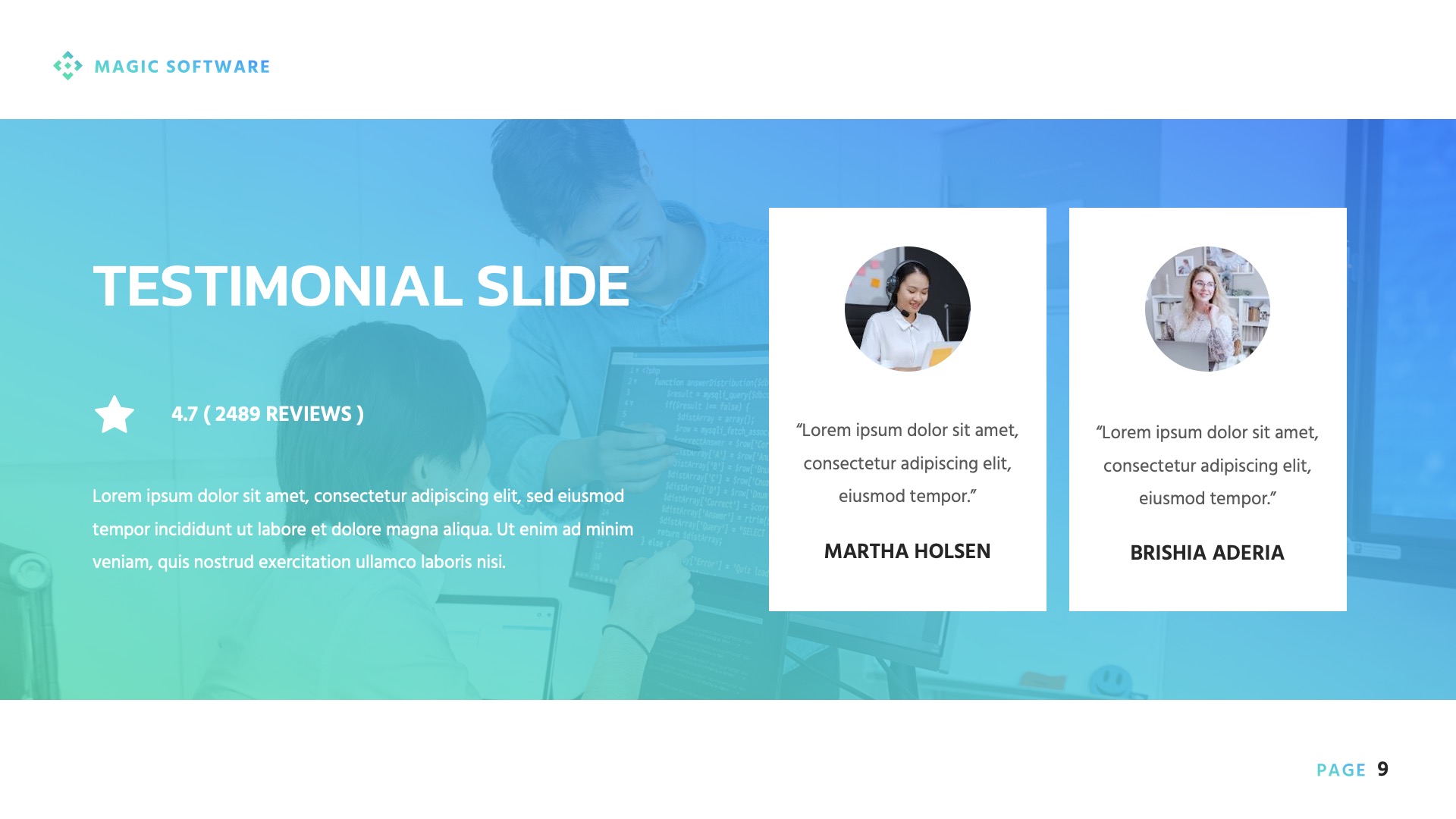 Magic - Software Engineering Presentation Keynote, Presentation Templates