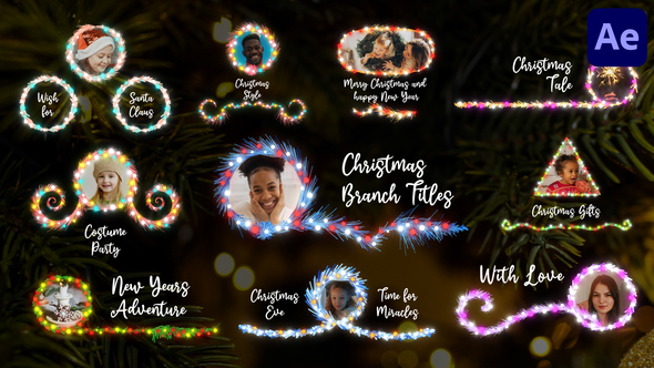 Christmas Branch Titles And Lower Thirds for After Effects