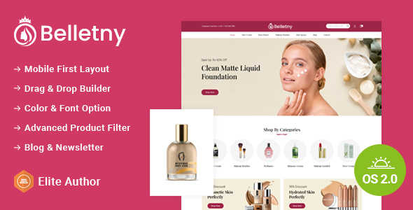 Belletny – Beauty & Cosmetics Store Shopify 2.0 Responsive Theme