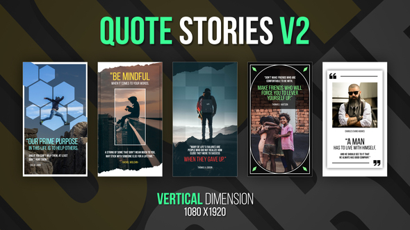 Vertical Quote Stories V2 | Premiere Pro