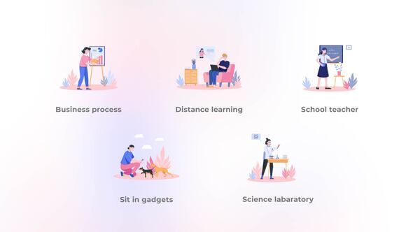 School teacher - Flat Concepts