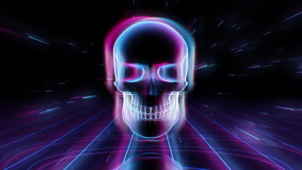 Skull Halloween Background