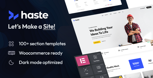 Haste | Multipurpose & WooCommerce WordPress Elementor Theme