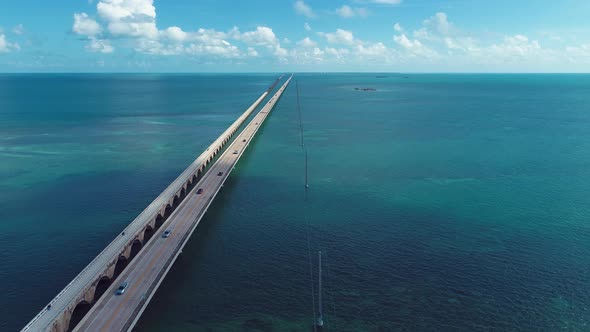 Paradise landscape of caribbean sea of Florida Keys Florida United States. alt