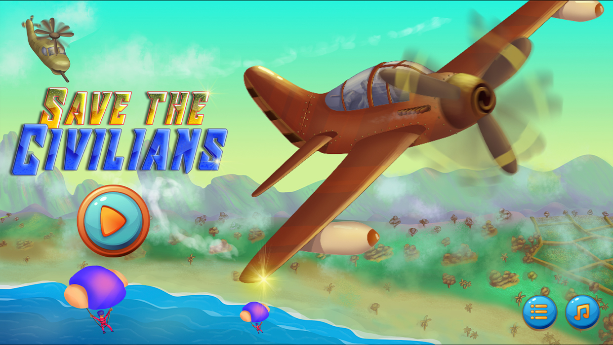 Save The Civilians | Plane Shooter Fun Game (Construct) by mazaplabs