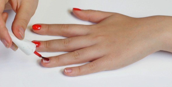 Doing Nails Red By Vintervarg Videohive Play Preview Video