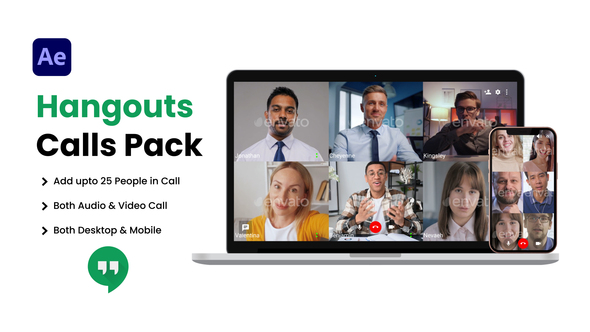 Hangouts Video Conference UI Pack