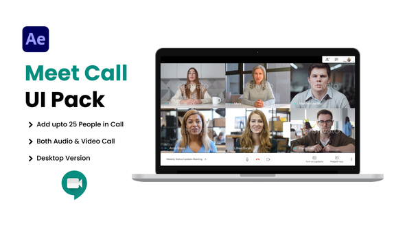 Meet Video Conference UI Pack