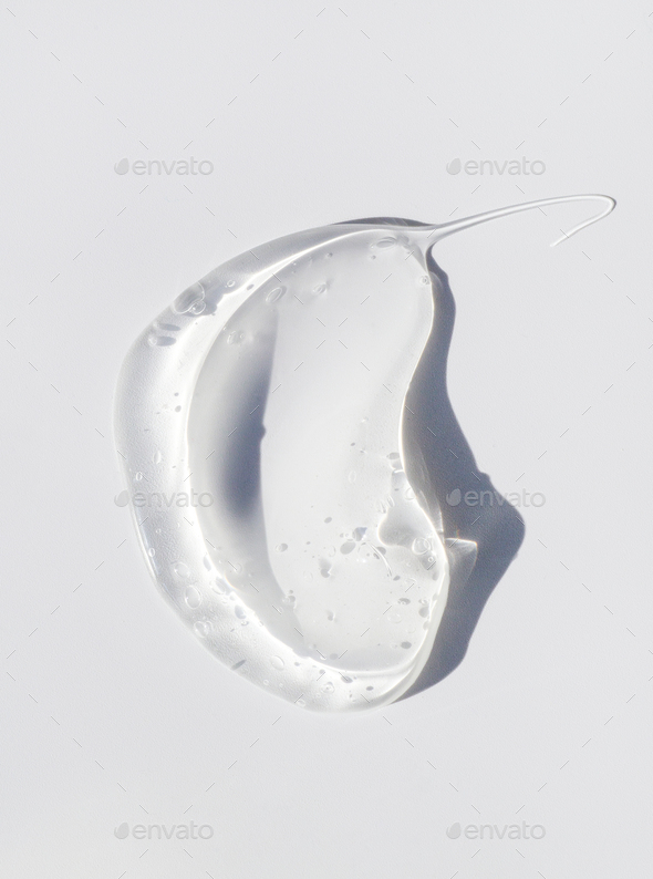 cosmetic smears cream gel texture on a light background Stock Photo by ekaterinak11