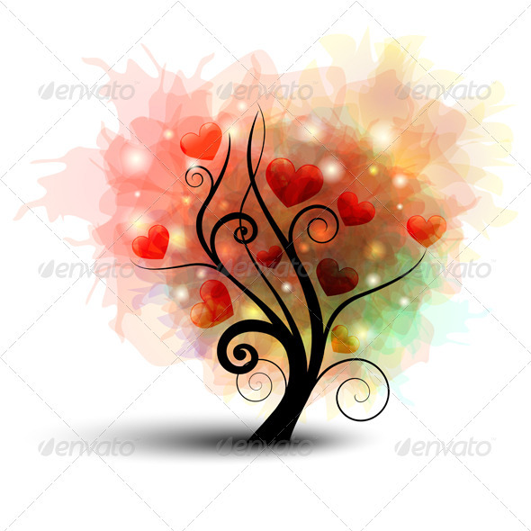 Heart Tree - Valentines Seasons/Holidays