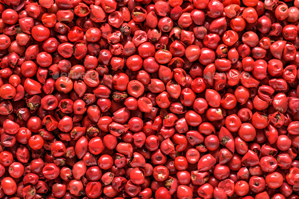 Red pepper peppercorn full frame texture or background. - Stock Photo - Images