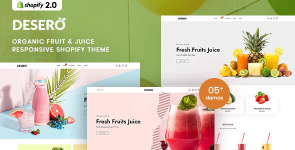 Desero – Organic Fruit & Juice Responsive Shopify Theme