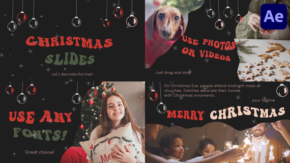 Christmas Greeting Scenes for After Effects