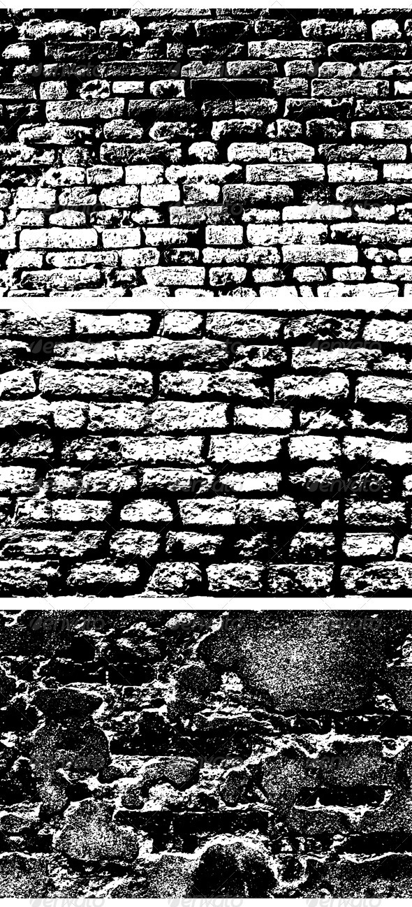 Brick Wall Background Set - Backgrounds Decorative