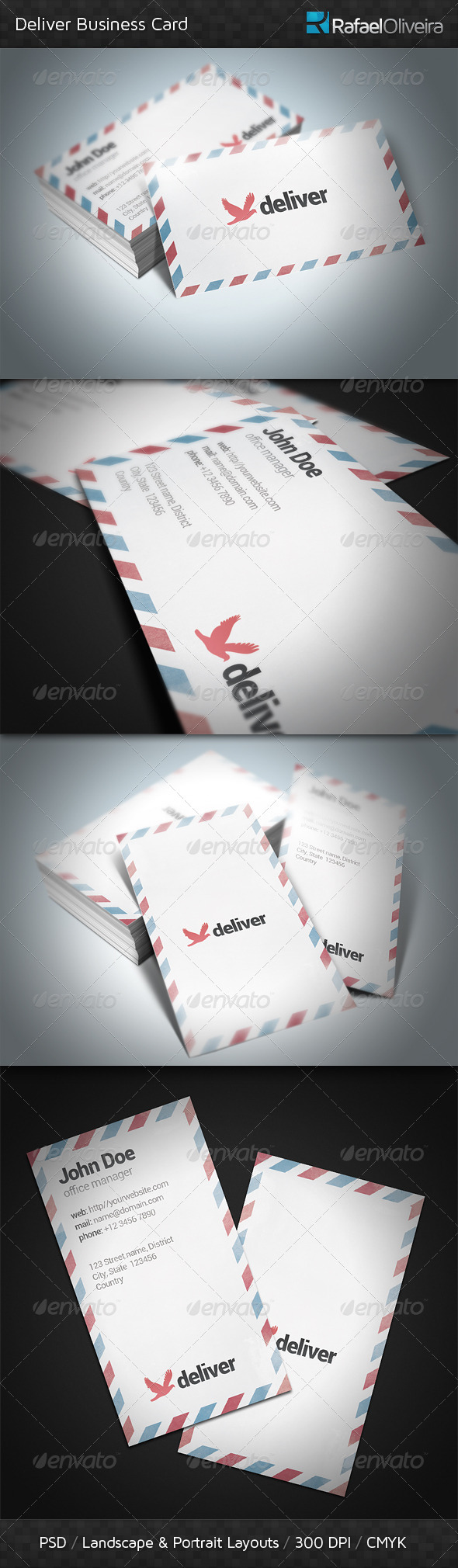 Deliver Business Card - Industry Specific Business Cards