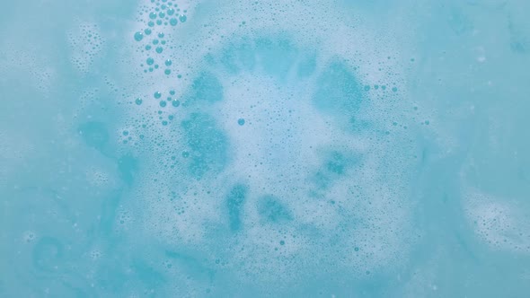 Blue Bubbling Liquid Boiling Texture, Stock Footage 