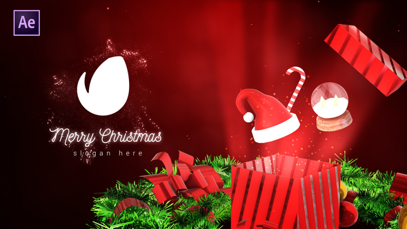 Christmas Gift Box Logo Reveal