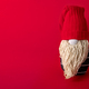 Handmade Christmas gnome on red background - PhotoDune Item for Sale