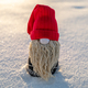 Handmade Christmas gnome on snow - PhotoDune Item for Sale