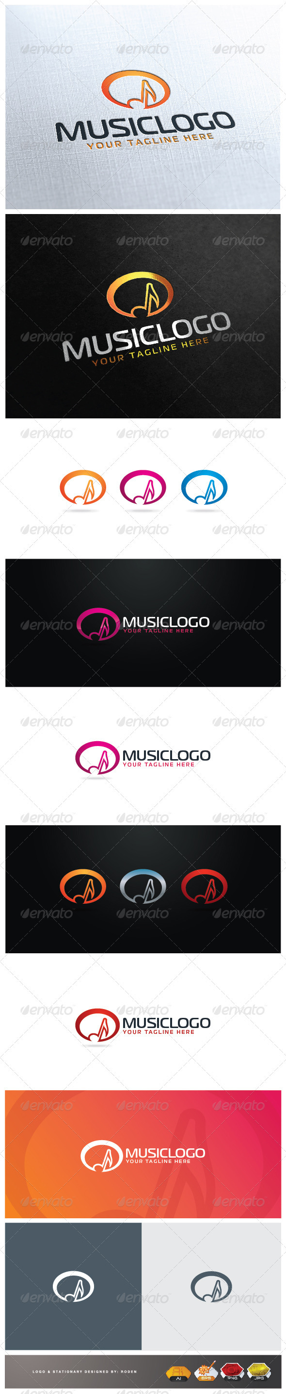 Music Logo - Vector Abstract