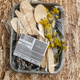 Wooden utensils with spoon and herb wrapped in plastic. - PhotoDune Item for Sale