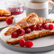 Croissant with fresh raspberries - PhotoDune Item for Sale