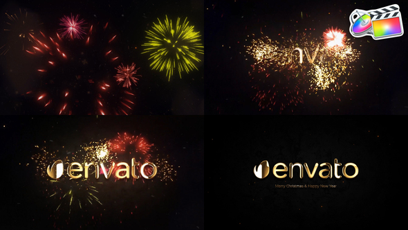 New Year Firework Logo for FCPX