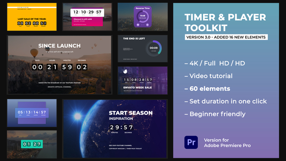 Timer & Player Toolkit | Premiere Pro