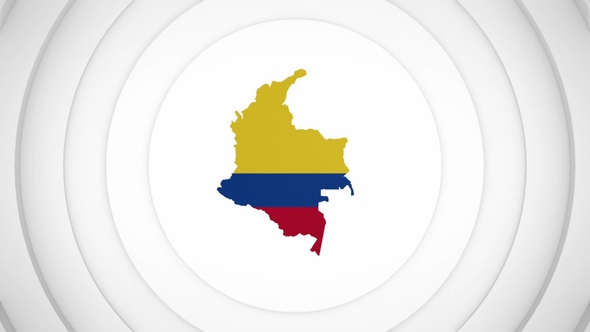 3D Disk with Colombia Map Intro