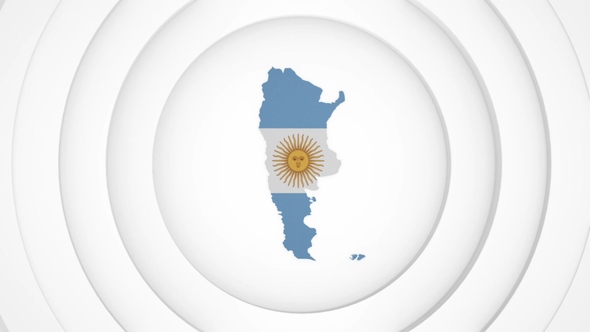 3D Disk with Argentina Map Intro