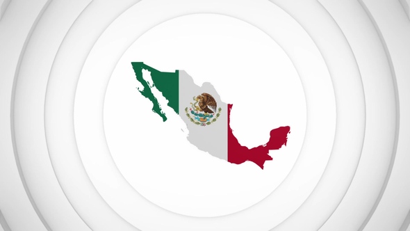 3D Disk with Mexico Map Intro