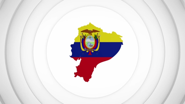 3D Disk with Ecuador Map Intro