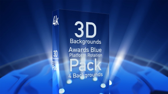 3D Background Awards Blue Platform Rotation Pack alt