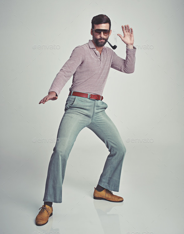 Casual Pose of Handsome Man Stock Photo - Image of isolated, hands: 57744458