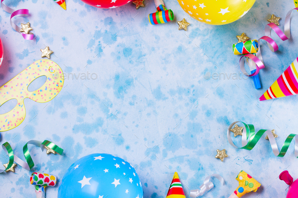 Bright colorful carnival or party scene