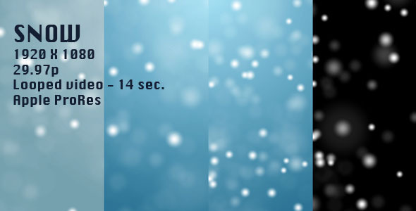 Snow Background Looped
