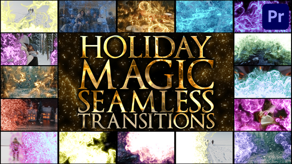 Holiday Magic Seamless Transitions for Premiere Pro