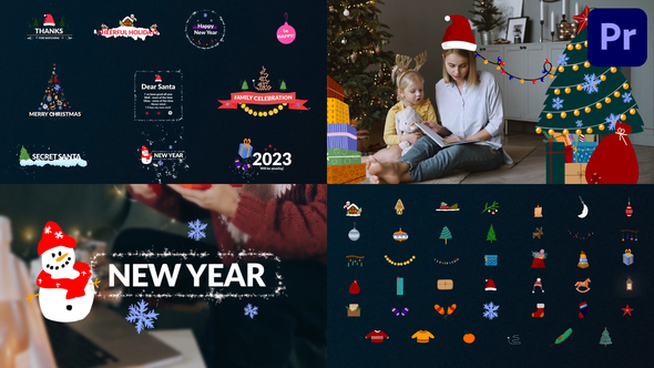 Christmas Titles And Animations for Premiere Pro