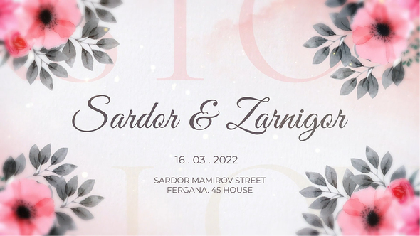 Wedding Invitation Intro || Wedding Intro || 2022