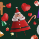 3D Christmas Social Icons Pack - VideoHive Item for Sale
