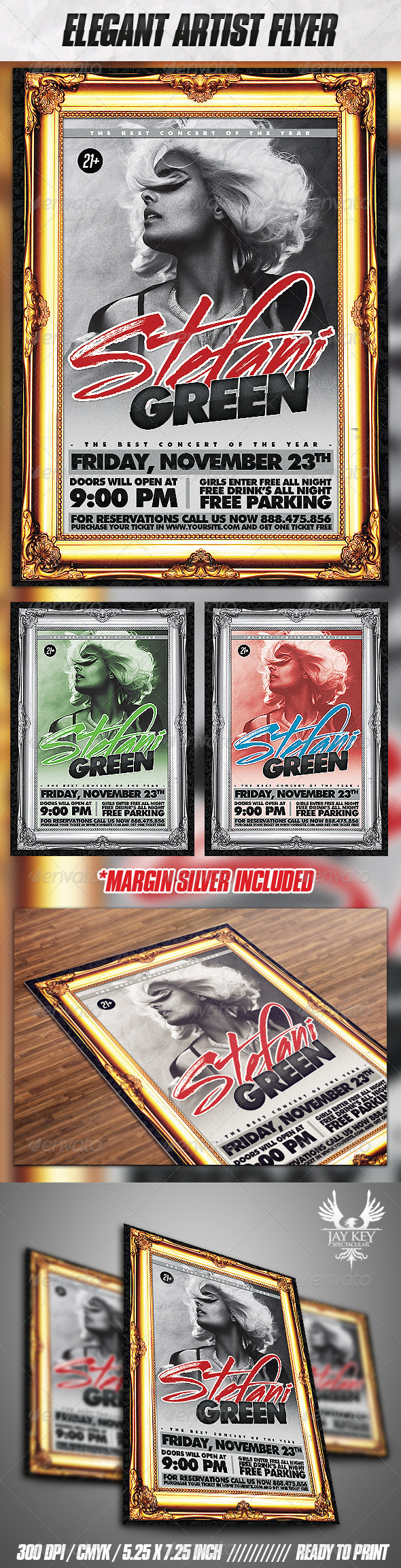 Elegant Artist Flyer - Concerts Events