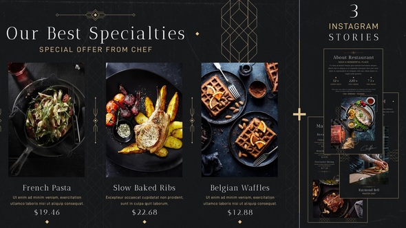 Restaurant Promo II Product Promo template preview