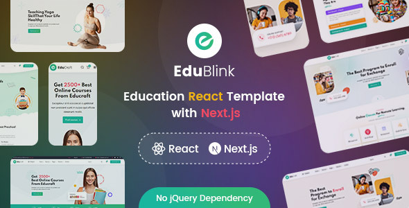 EduBlink - Online Learning React Education Template by DevsBlink ...
