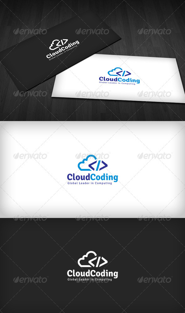Cloud Coding Logo - Symbols Logo Templates