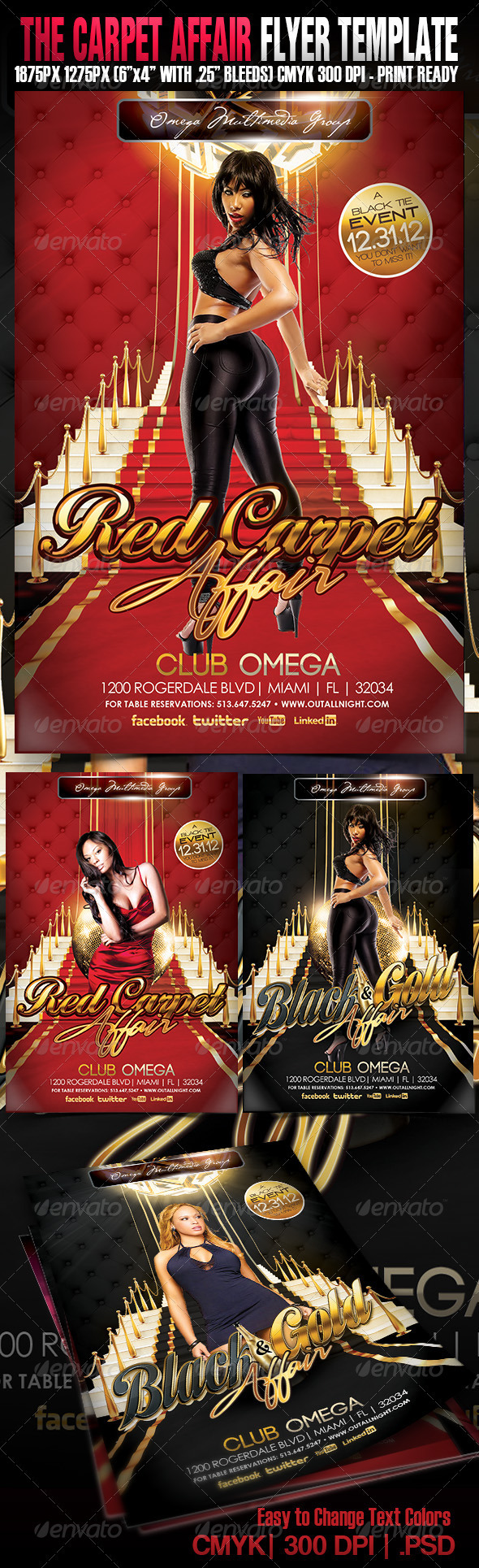 The Carpet Affair - Events Flyers