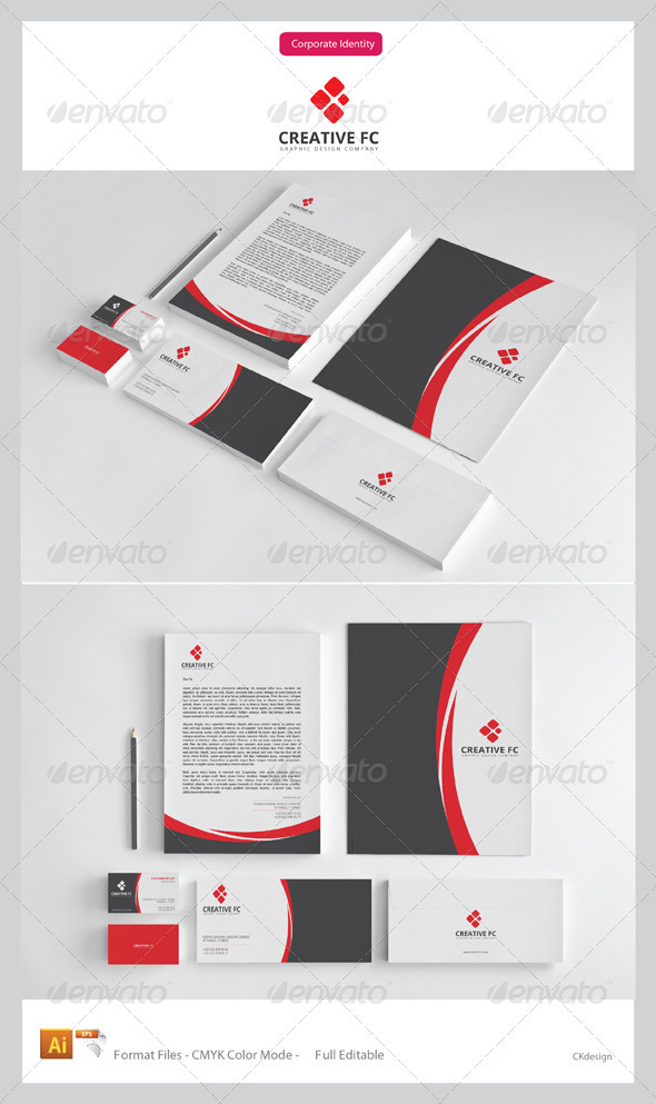 Creative FC Corporate Identity Package - Stationery Print Templates