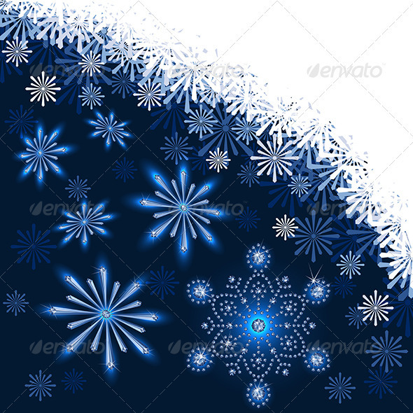 Christmas Dark Blue Background - Christmas Seasons/Holidays