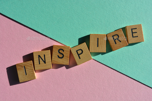 Inspire, word as banner headline - Stock Photo - Images