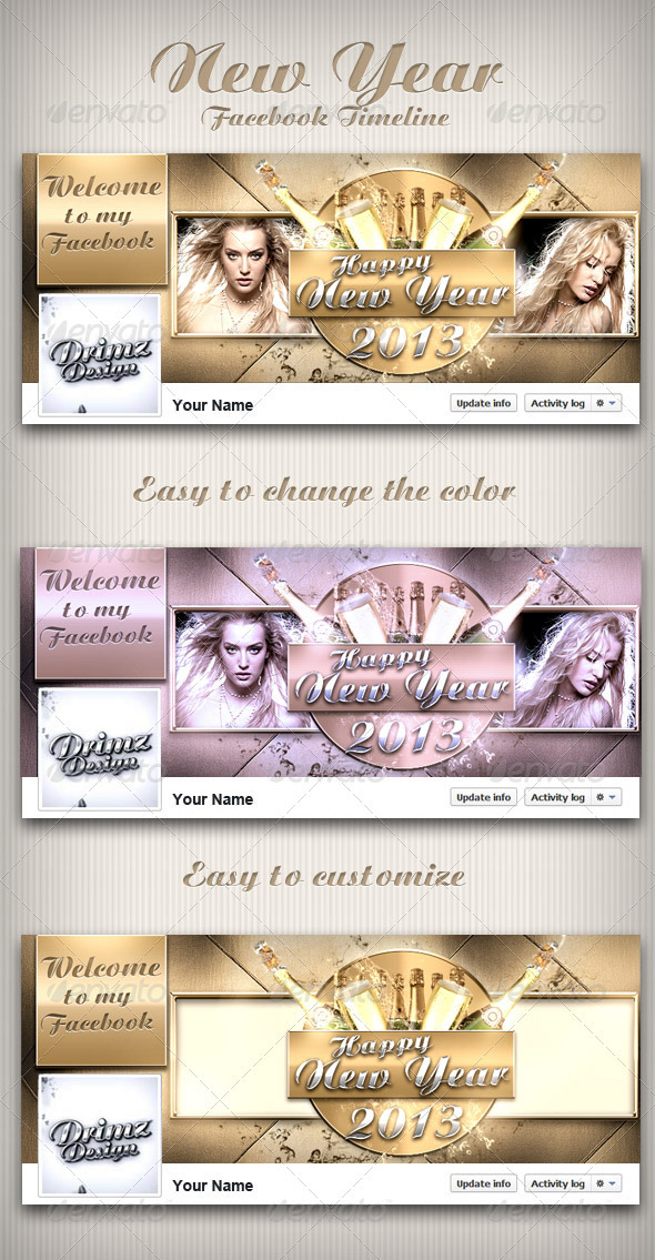 New Year FB Timeline - Facebook Timeline Covers Social Media